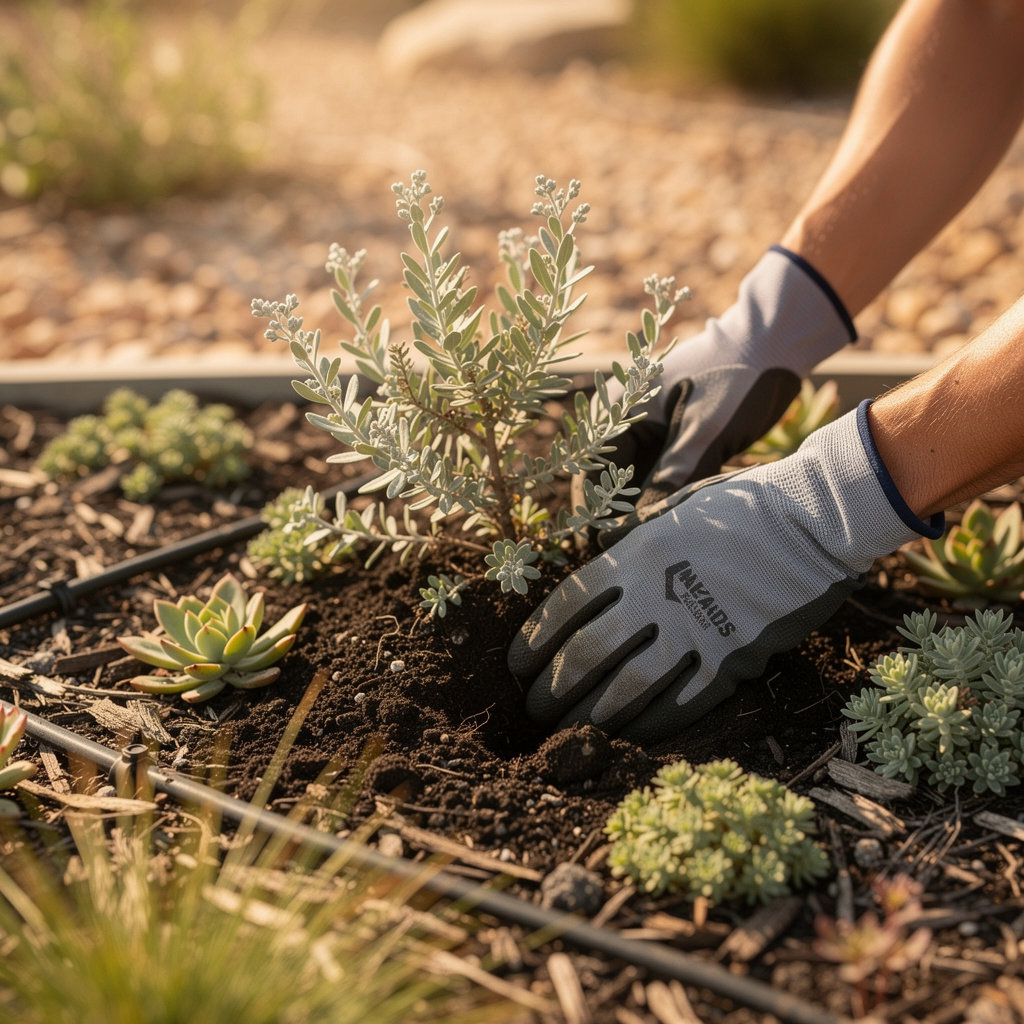Surf and Turf Landscapes native plant garden design in San Diego showcasing sustainable, water-efficient landscaping